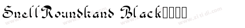 SnellRoundhand Black字体转换